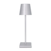 Tafellamp Draagbaar Oplaadbaar Modern Bedlampje Warm Wit 3000K Voor Eetkamer Slaapkamer Camping Balkon Buiten Grijs